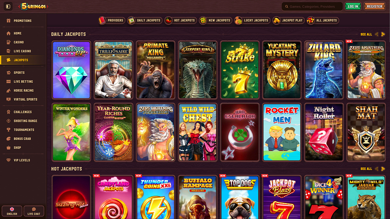 5Gringos Casino Desktop Jackpot