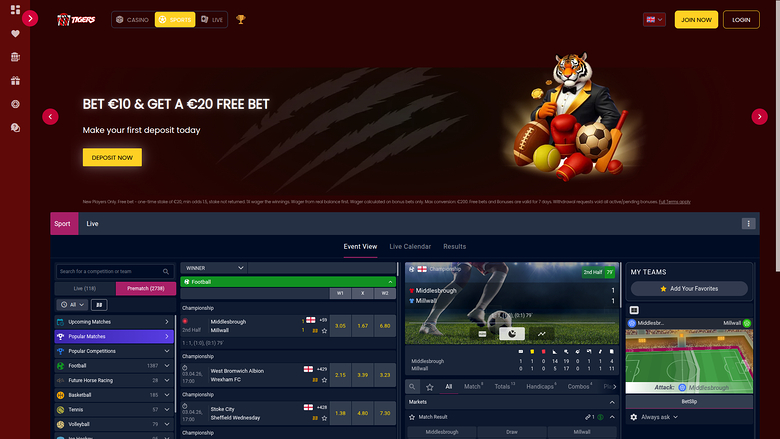 777Tigers Casino Desktop Sports Betting