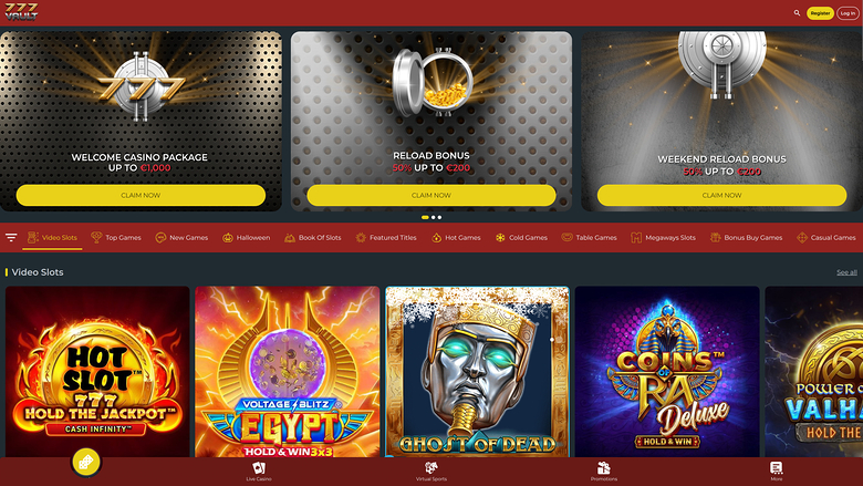 777Vault Casino Games Desktop
