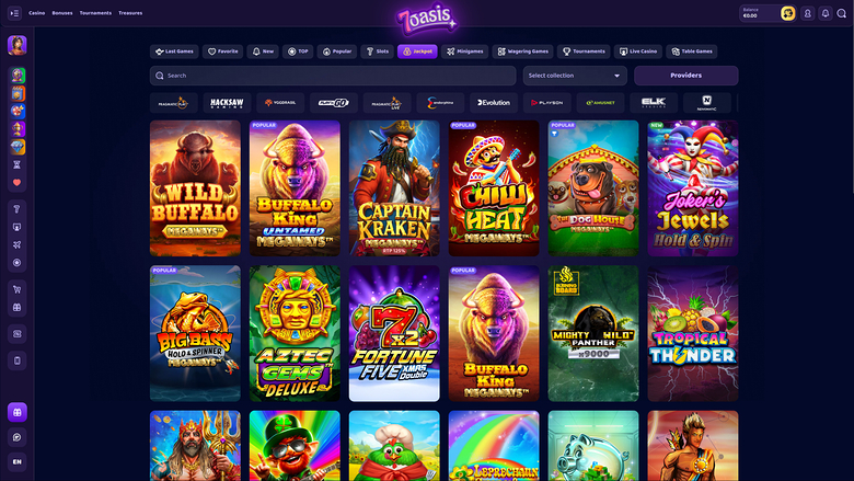 7Oasis Casino Desktop Jackpot