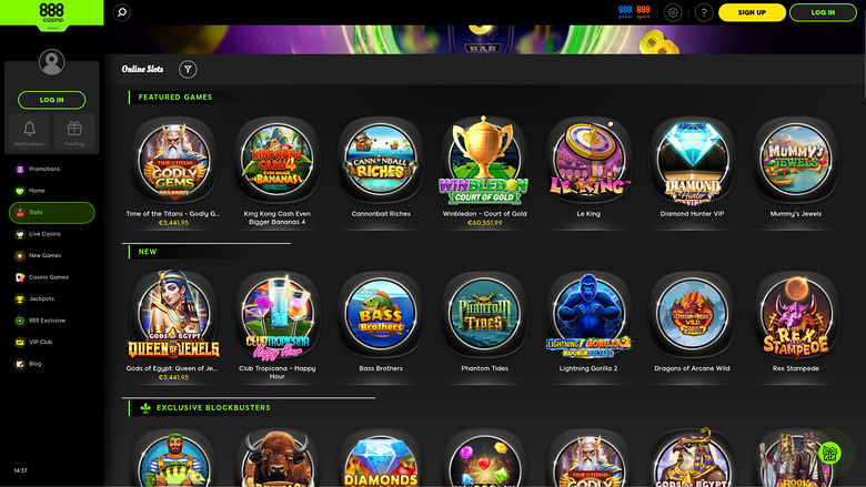 888Casino Desktop Games