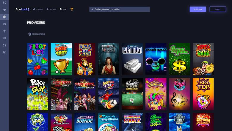 Ace Lucky Casino Desktop Game Developers