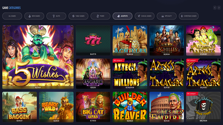 All Stars Slots Casino Desktop Jackpot