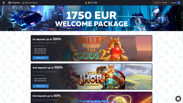 ampm Casino Desktop Promotions