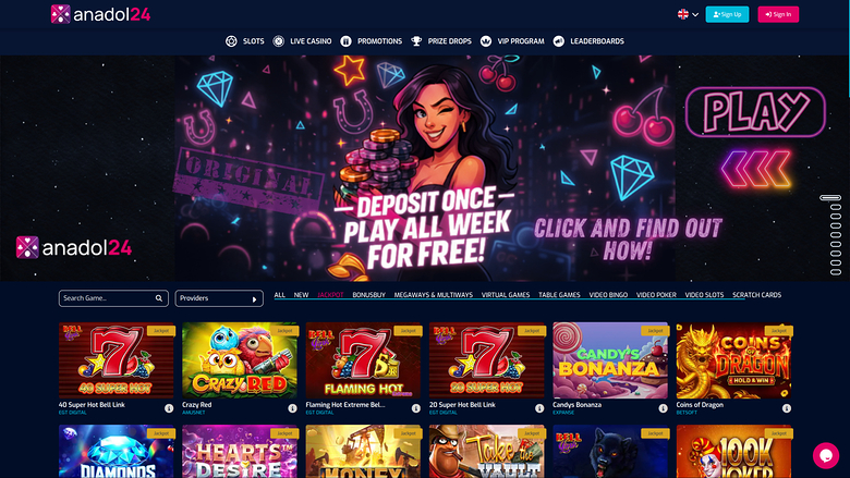Anadol24 Casino Jackpot Desktop