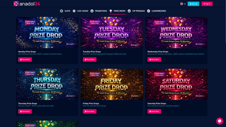 Anadol24 Casino Prize Drops Desktop