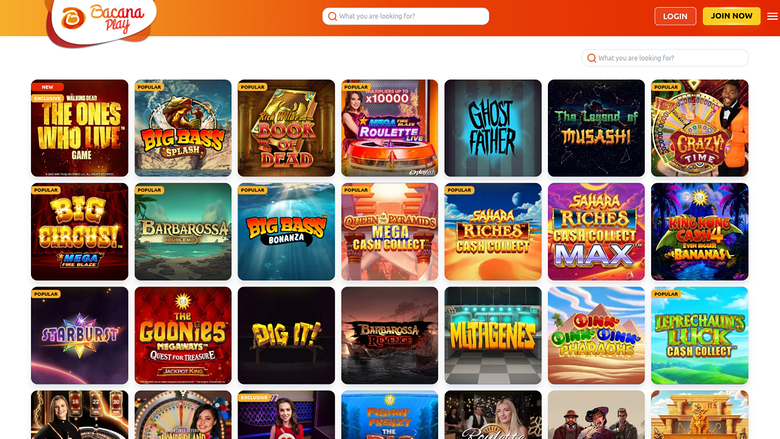 Bacana Play Casino Desktop Games
