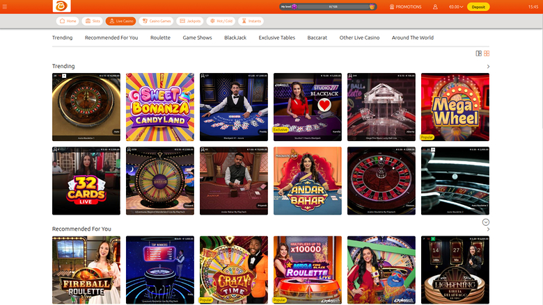 Bacana Play Casino Desktop Live Dealer