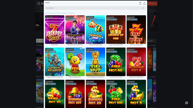Bahigo Casino Desktop Jackpot