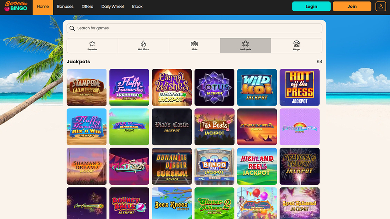 Barbados Bingo Desktop Jackpot