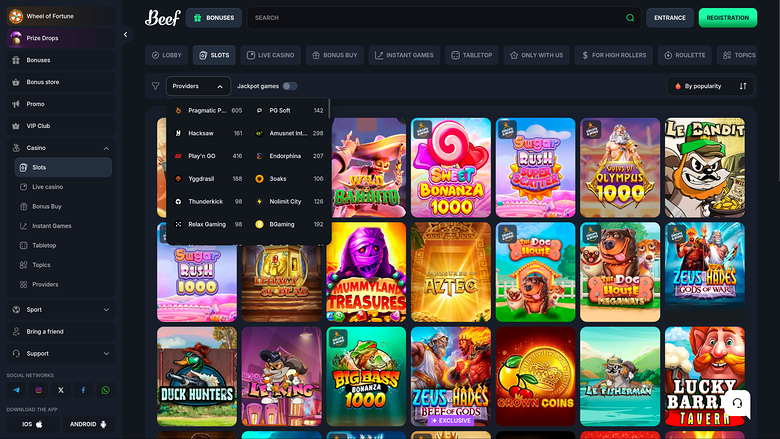 Beef Casino Game Developers Desktop