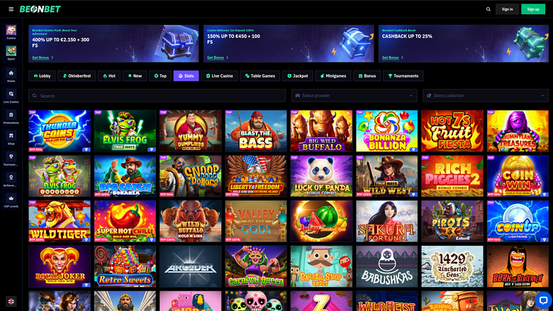 Beonbet Casino Desktop Games