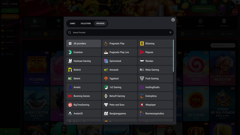 Betamo Casino Desktop Game Developers