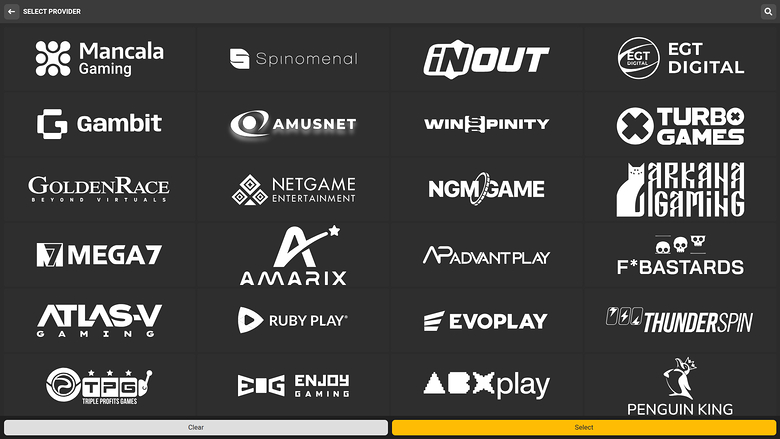 Betandyou Casino Desktop Game Developers