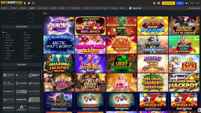 Betandyou Casino Desktop Jackpot