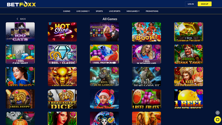 BetFoxxx Casino Desktop Games
