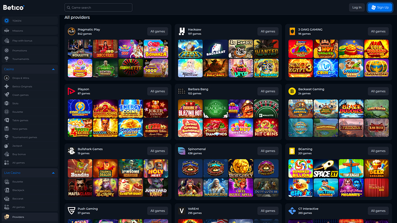 Betico Casino Desktop Game Developers