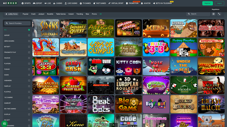 BetJara Casino Desktop Games