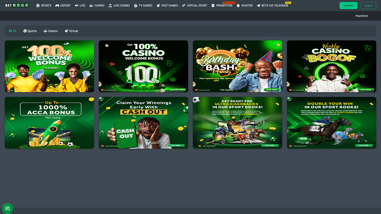BetJara Casino Desktop Promotions