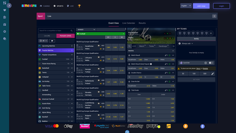 Betmorph Desktop Sports