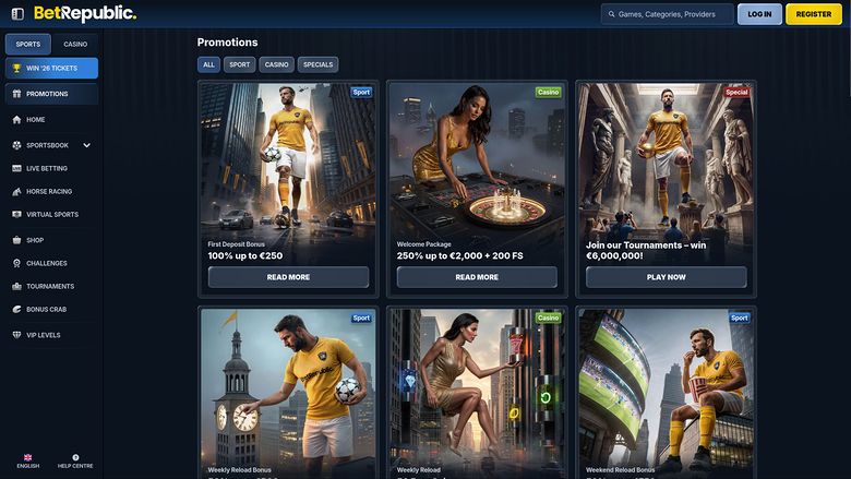 BetRepublic Casino Promotions