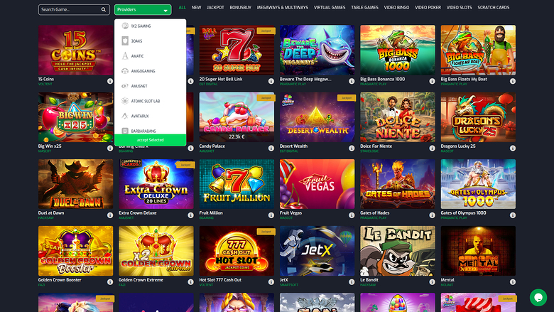 Betroom24 Casino Desktop Game Developers