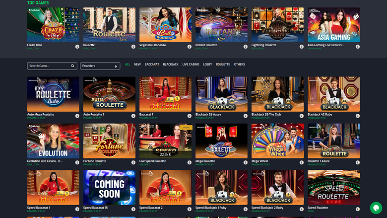 Betroom24 Casino Desktop Live Dealer