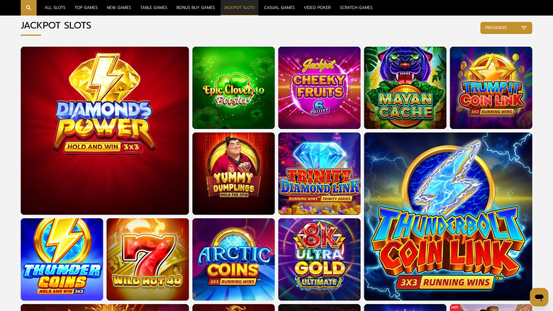 Betrophy Casino Desktop Jackpot