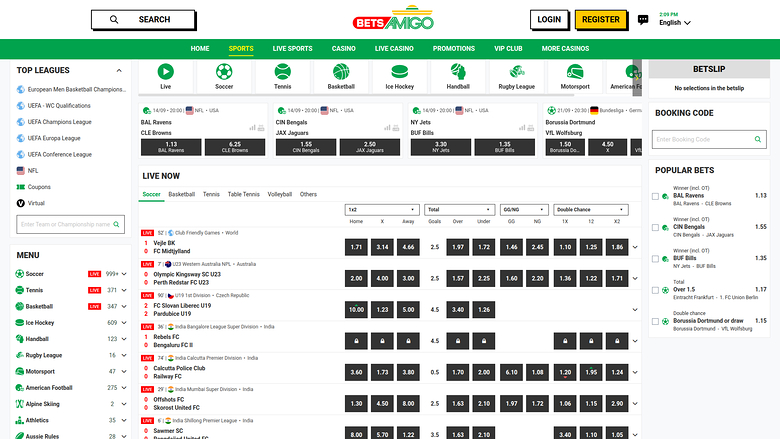 Bets Amigo Desktop Sports