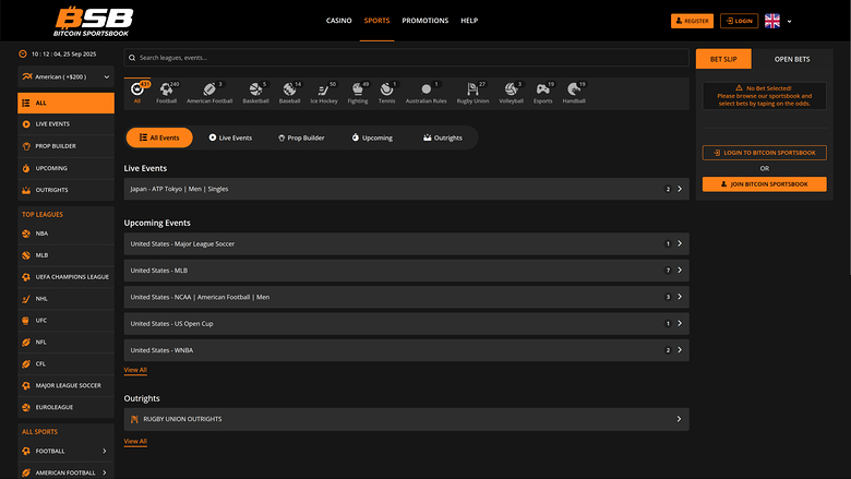 Bitcoin Sportsbook Casino Desktop Sports