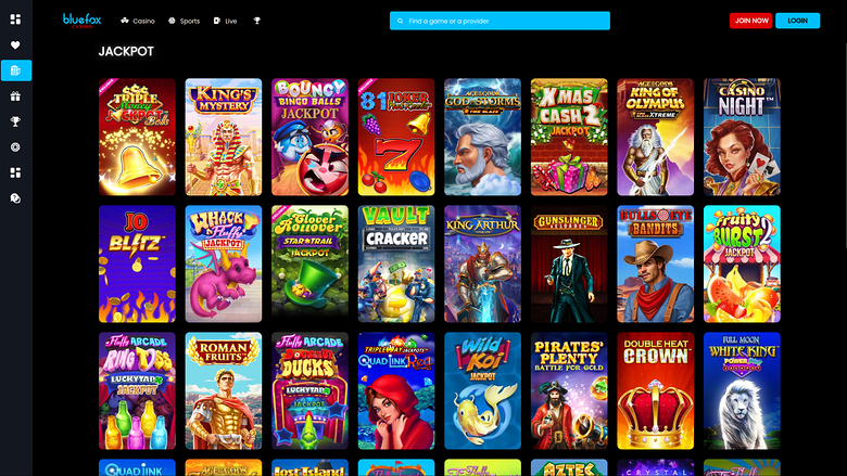Blue Fox Casino Desktop Jackpot