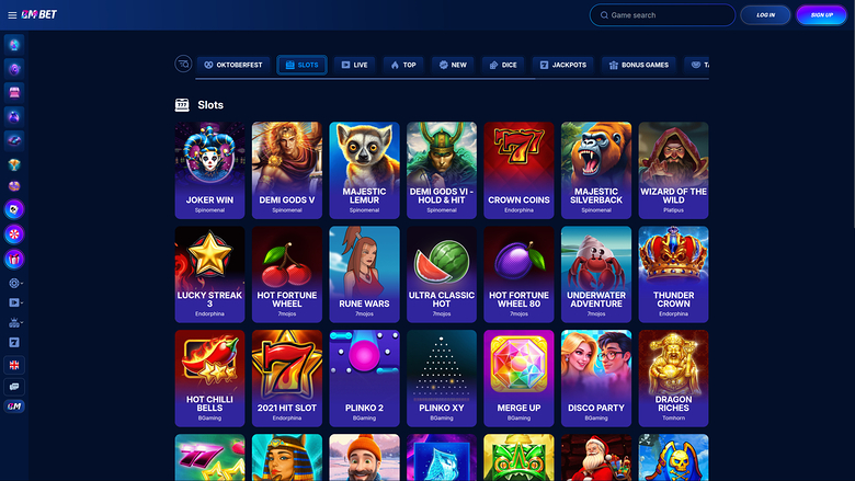Bm.bet Casino Desktop Games