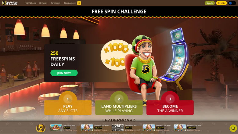 Bob Casino Desktop Tournaments