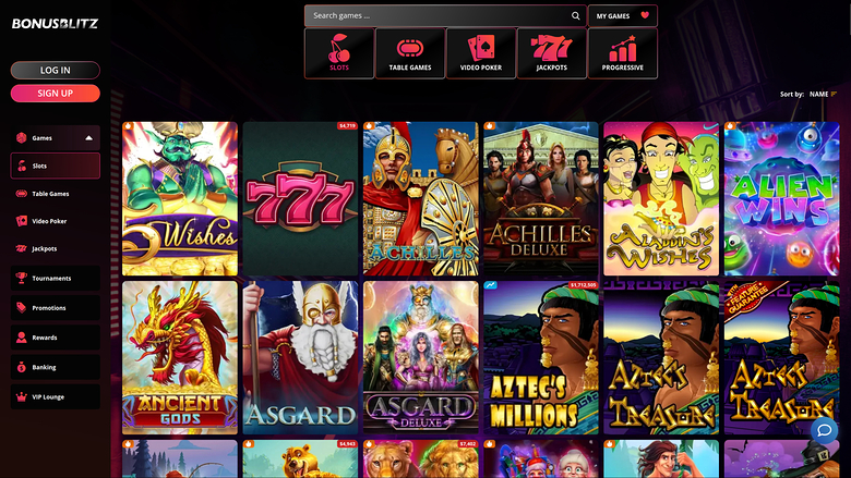BonusBlitz Casino Desktop Games
