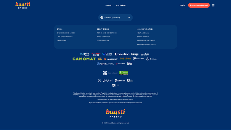 Buusti Kasino Desktop Game Developers