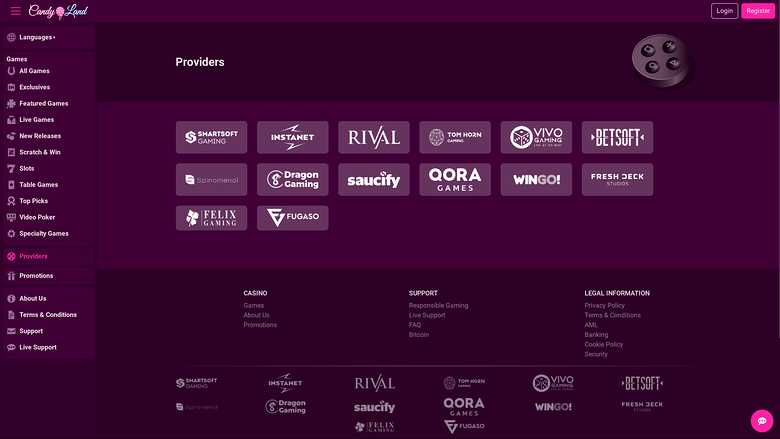 CandyLand Casino Desktop Game Developers