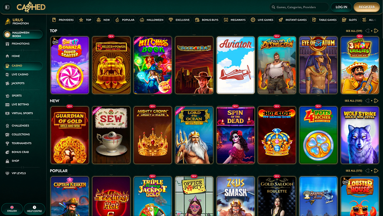 Cashed Casino Desktop Games