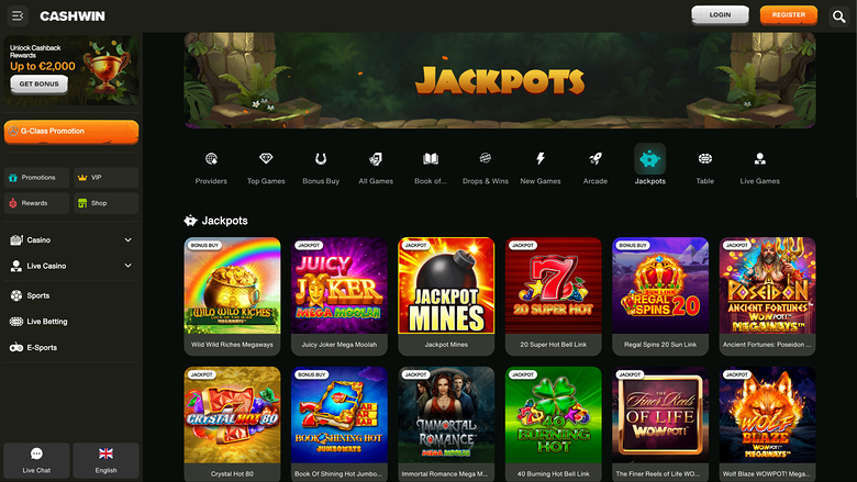 Cashwin Desktop Jackpot