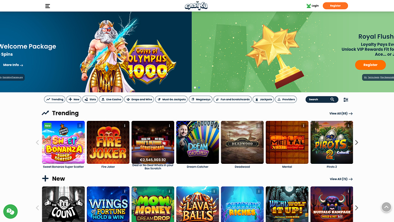 Casiku Casino Games Desktop