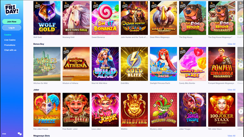 Casino Friday Games Desktop