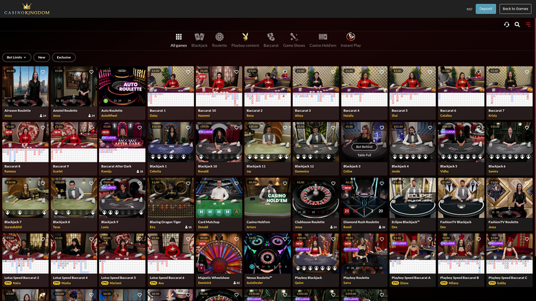 Casino Kingdom Desktop Live Dealer