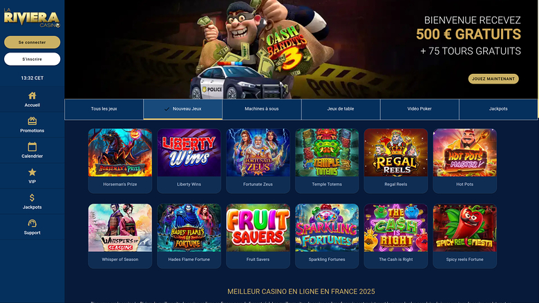 Casino La Riviera Desktop Homepage