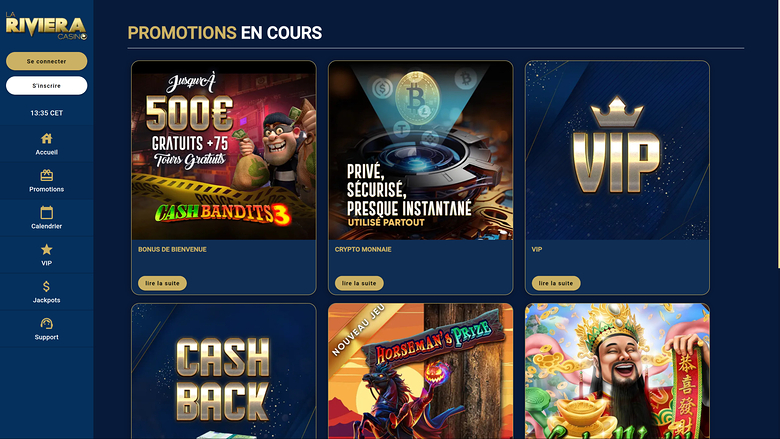 Casino La Riviera Desktop Promotions