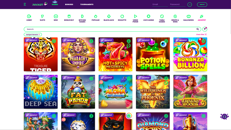 Casino Rocket Desktop Jackpot