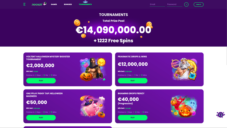 Casino Rocket Desktop Tournaments