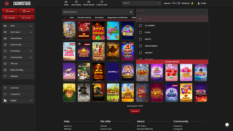 Casino Stars Desktop Game Developers