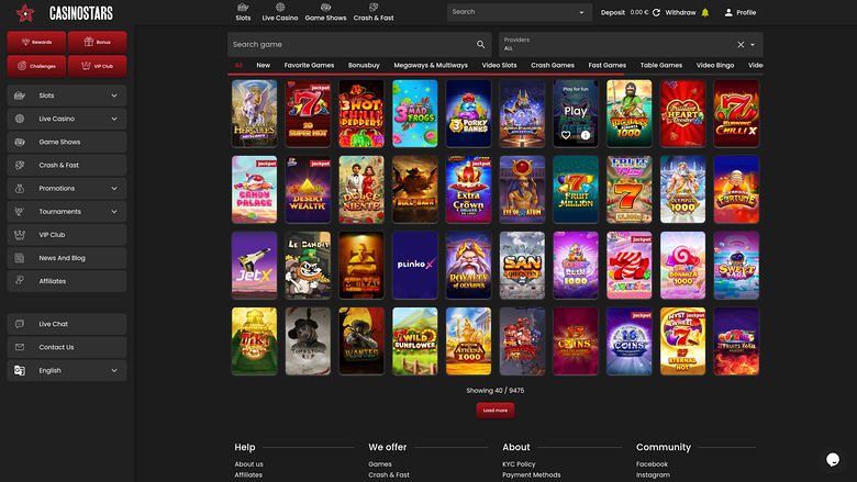 Casino Stars Desktop Games