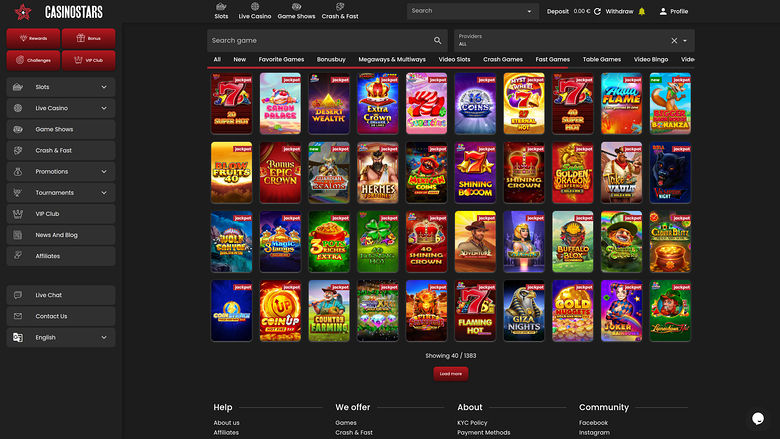 Casino Stars Desktop Jackpot