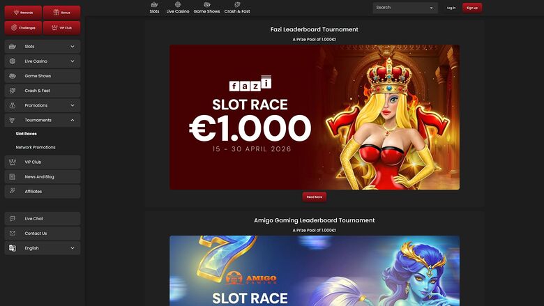 Casino Stars Desktop Tournaments
