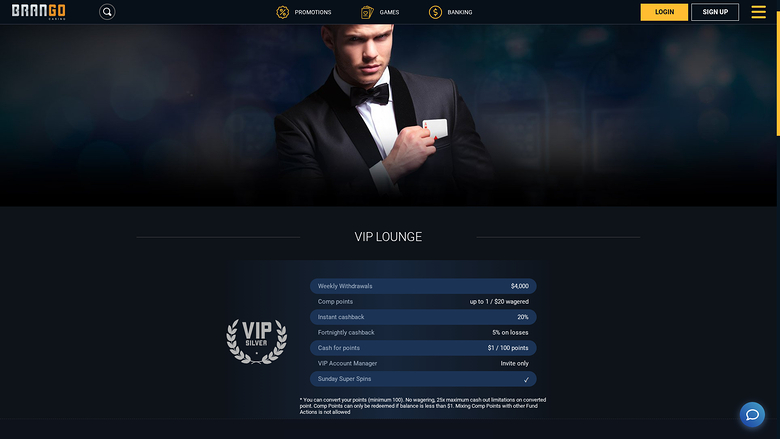 Casino Brango Desktop VIP Program